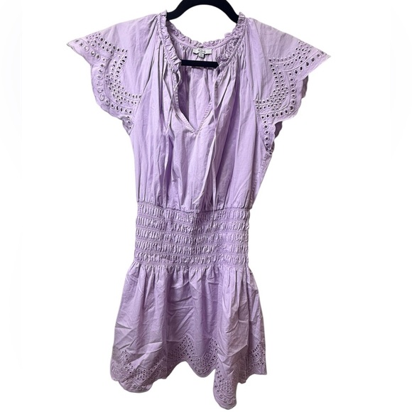 Rails smocked Harper mini dress purple size small in excellent condition - Picture 4 of 8